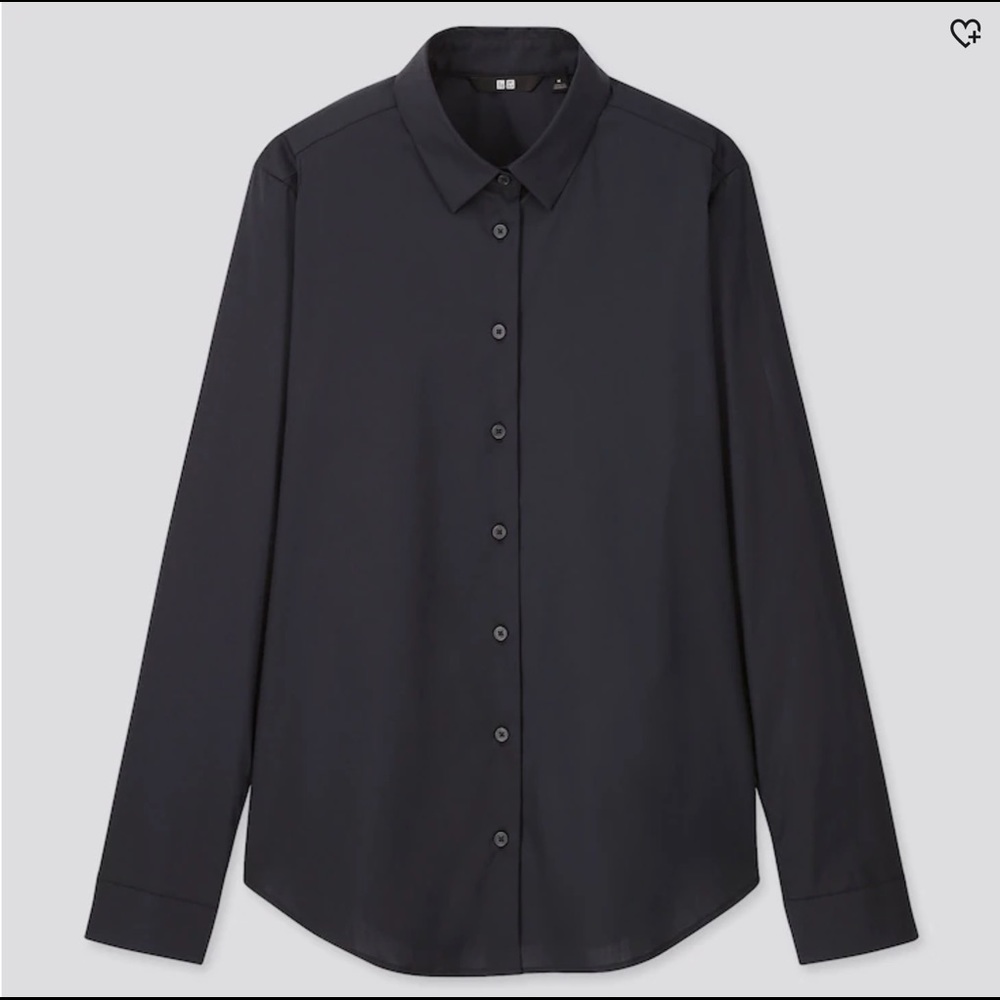 Uniqlo Women Supima COTTON STRETCH LONG-SLEEVE XS